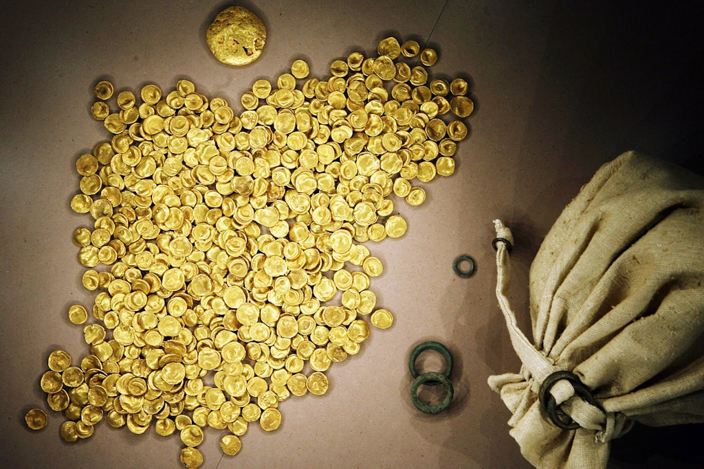Der Kelten-Goldschatz aus dem Museum in Manching.