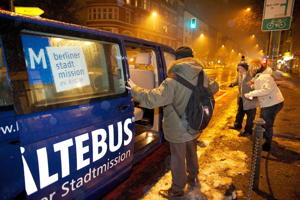 Der Kältebus der Berliner Stadtmission (Archivbild)