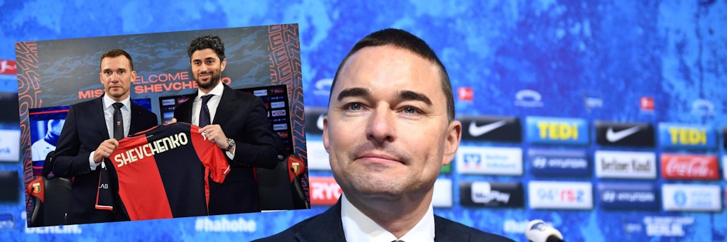 Hertha-Investor Lars Windhorst hat seine Anteile an Josh Wander (M.) und dessen US-Firma 777 Partners verkauft, die zuletzt beim CFC Genua einstieg.