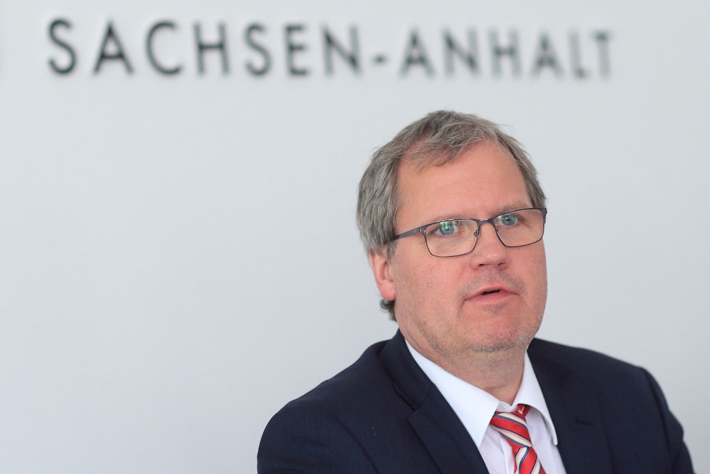 Jens Bullerjahn 2015 als Finanzminister Sachsen-Anhalts.