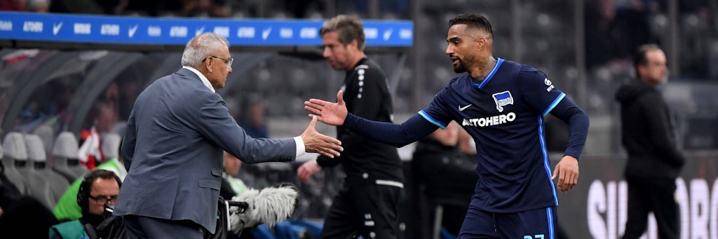 Prince Boateng und Felix Magath sprachen vor der Relegation im Rückspiel beim HSV über die richtige Aufstellung. Jetzt will Boateng selbst Trainer werden.