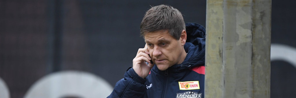 Wird in den kommenden Wochen wieder viel telefonieren müssen: Oliver Ruhnert, der Manager des 1. FC Union.