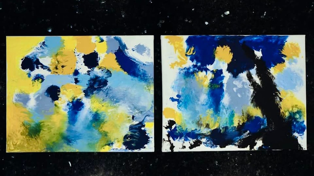 Über Facebook können die Kunstwerke von Künstlerhund Van Gogh für einen guten Zweck gekauft werden.