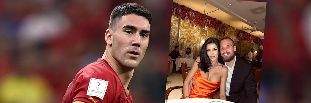 Serbiens Star-Stürmer Dusan Vlahovic soll die Frau von Torwart Predrag Rajkovic ausgespannt haben. Nun wehrt sich der Profi von Juventus Turin gegen die Gerüchte.