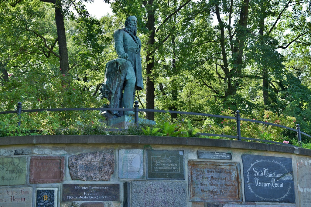 Das Turnvater-Jahn-Denkmal in der Neuköllner Hasenheide
