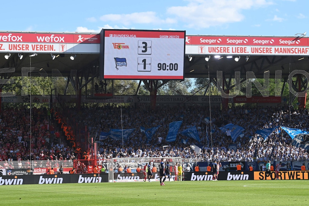 Das Hinspiel gewann der 1. FC Union am ersten Spieltag gegen Hertha BSC mit 3:1. Nun kommt es im Januar zum Rückspiel im Olympiastadion.