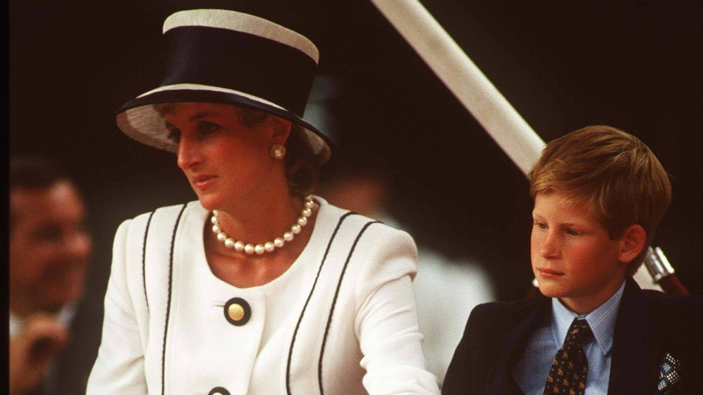 Harry im Jahr 1995 mit seiner Mutter Diana.