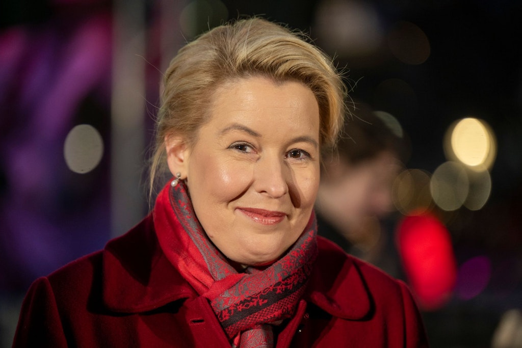 Franziska Giffey, Regierende Bürgermeisterin von Berlin. 