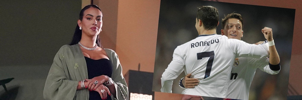 Ronaldos Freundin Georgina Rodriguez war mit der Aufstellung von Portugals Trainer Fernando Santos nicht einverstanden. Auch Mesut Özil sprang Ronaldo zur Seite. 