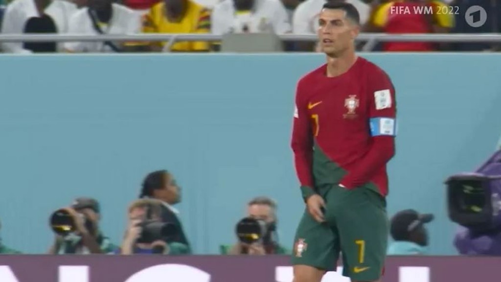 Christiano Ronaldo und seine Hand Gottes.