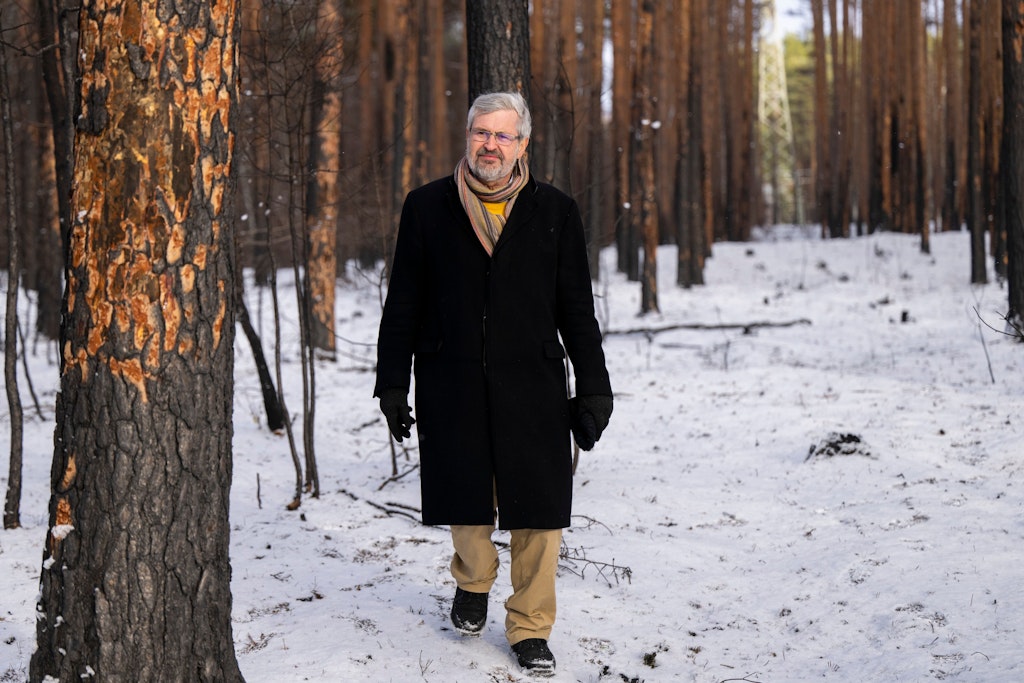Brandenburgs Forstminister Axel Vogel (Bündnis 90/Die Grünen) sorgt sich um den Wald.