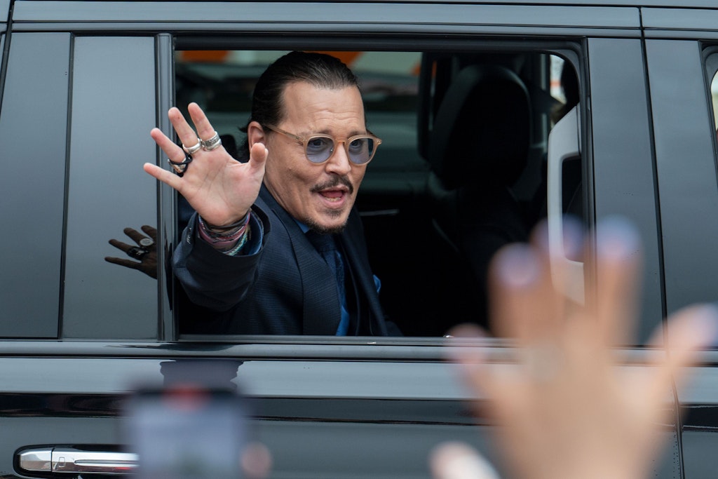 Johnny Depp während des Prozesses.