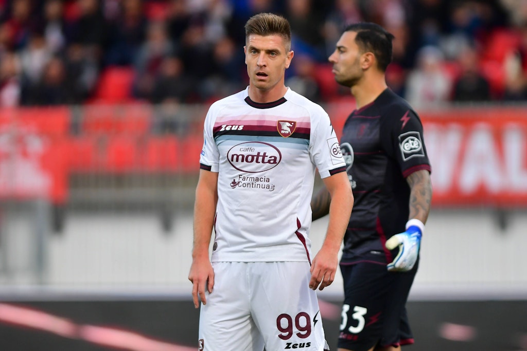 Herthas ausgeliehener Stürmer Krzysztof Piatek schaffte bei US Salernitana noch nicht den Durchbruch, traf nur dreimal in der Serie A.