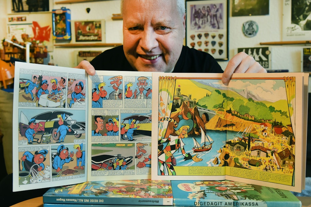 Der Sammler Thomas Wilde hat sie alle, vom „Mosaik“-Comicheft mit den Digedags aus dem Jahr 1960 bis zum „Mosaik“-Heft mit den Abrafaxen von 1976.