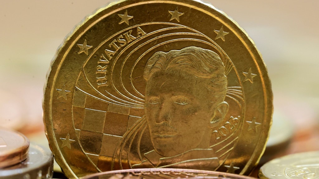 Viele neue kroatische Euro-Münzen zeigen das Bild des Wissenschaftlers Nikola Tesla.