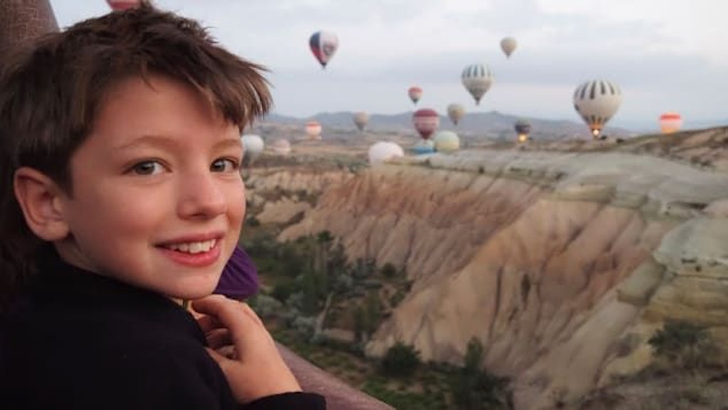 Leo Lemay war begeistert von den Heißluftballons in der türkischen Region Kappadokien.