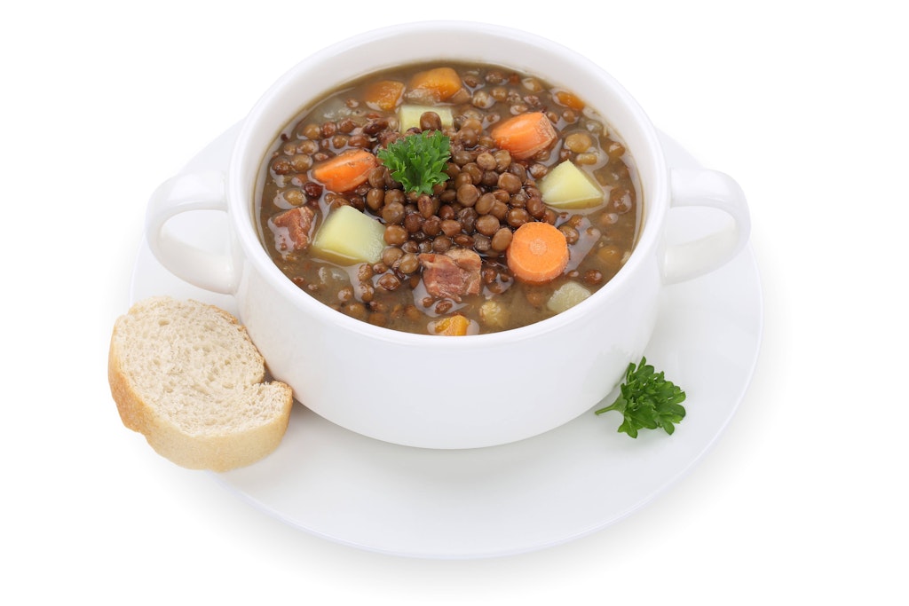Eine Linsensuppe zu Silvester - das soll Glück bringen!