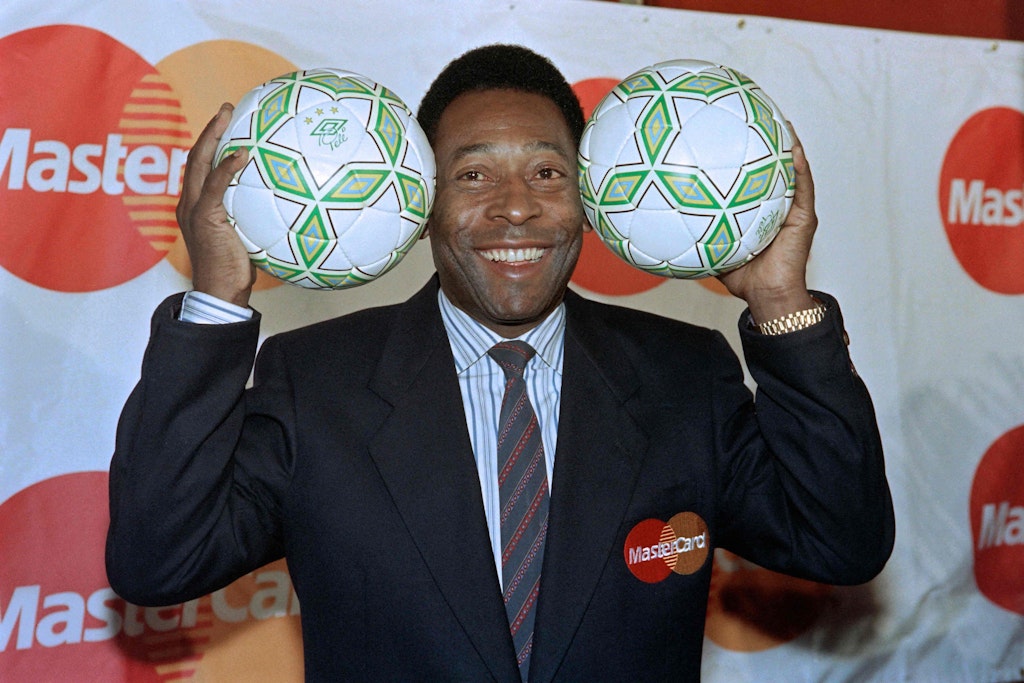 Fußballikone Pelé auf einem Foto aus dem Jahre 1992.