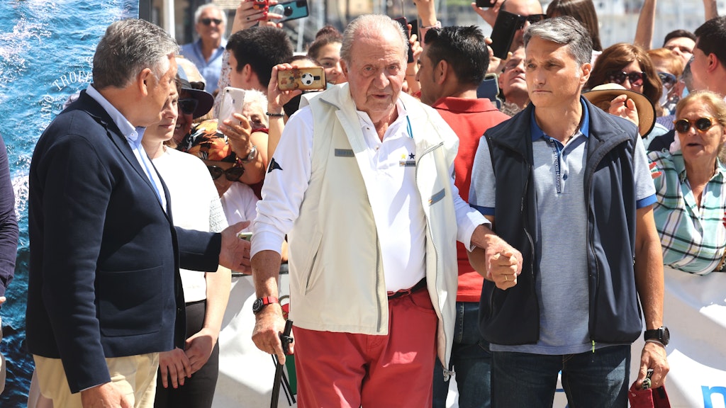Juan Carlos während seines wenig bescheidenen Spanien-Besuchs im Mai 2022.