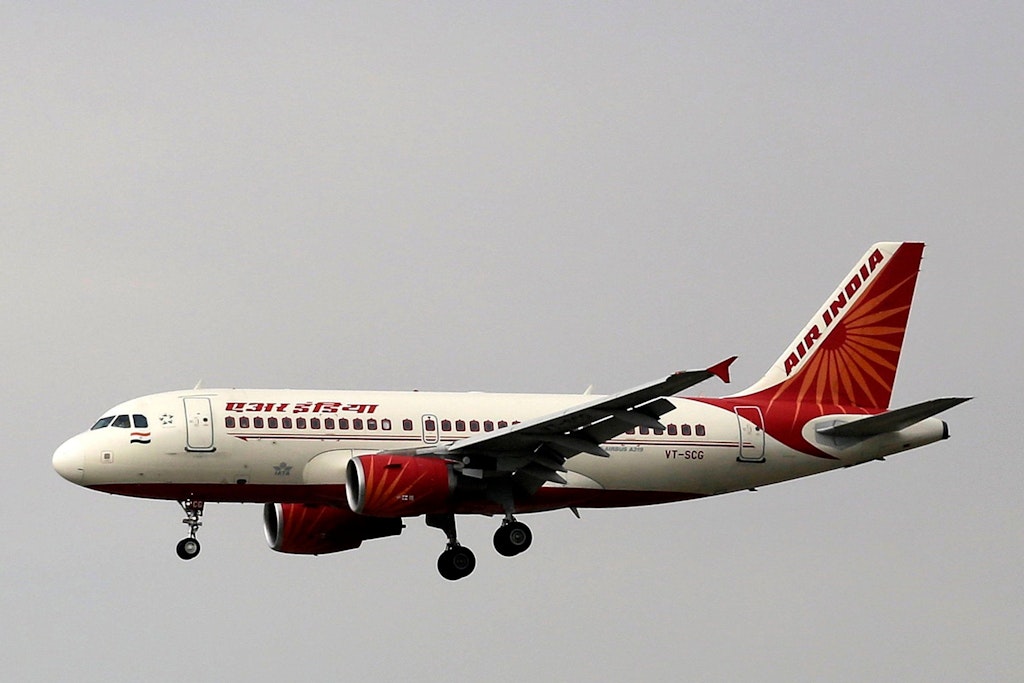 Maschine der Air India im Landeanflug. (Symbolbild)