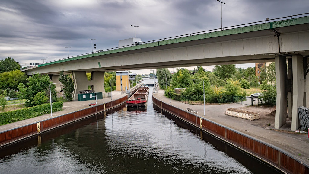 The Spreeschleuse Charlottenburg holds back the water of the river (archive picture).