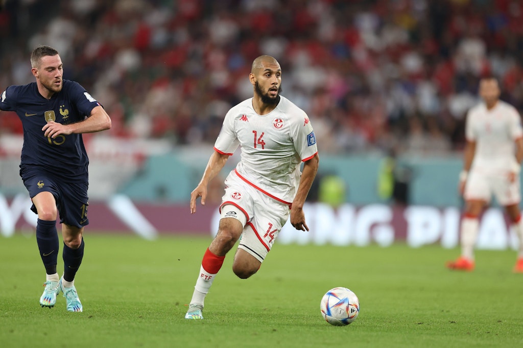 Aissa Laidouni spielte für Tunesien bei der WM in Katar in allen drei Gruppenspielen und soll zukünftig das Mittelfeld von Hertha BSC verstärken. 