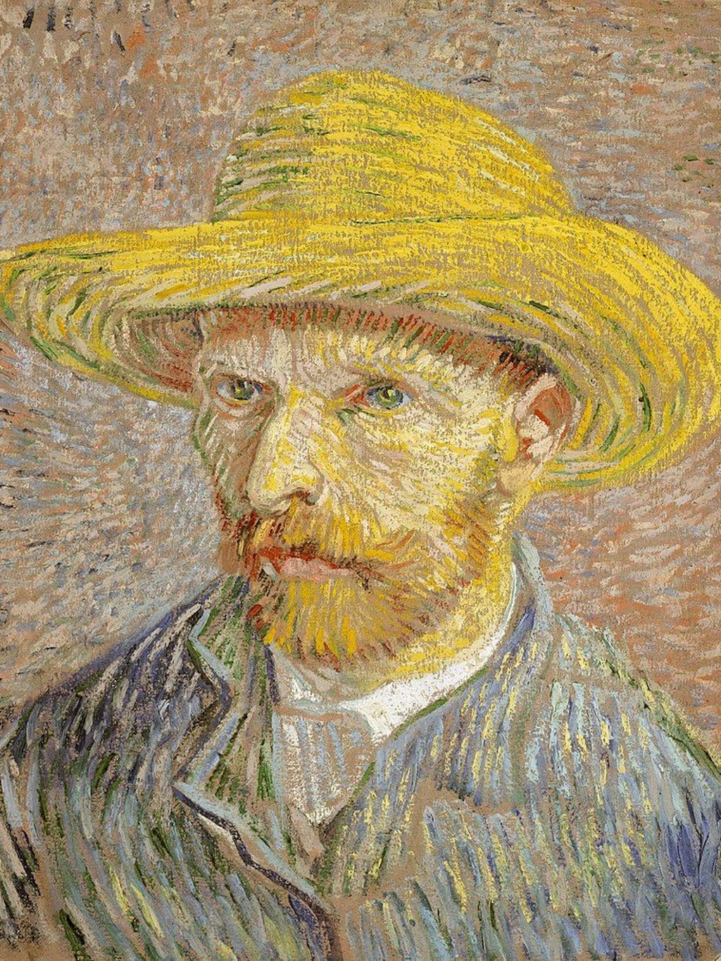 Vincent Gogh, ein Selbstbildnis aus dem Winter 1887/88
