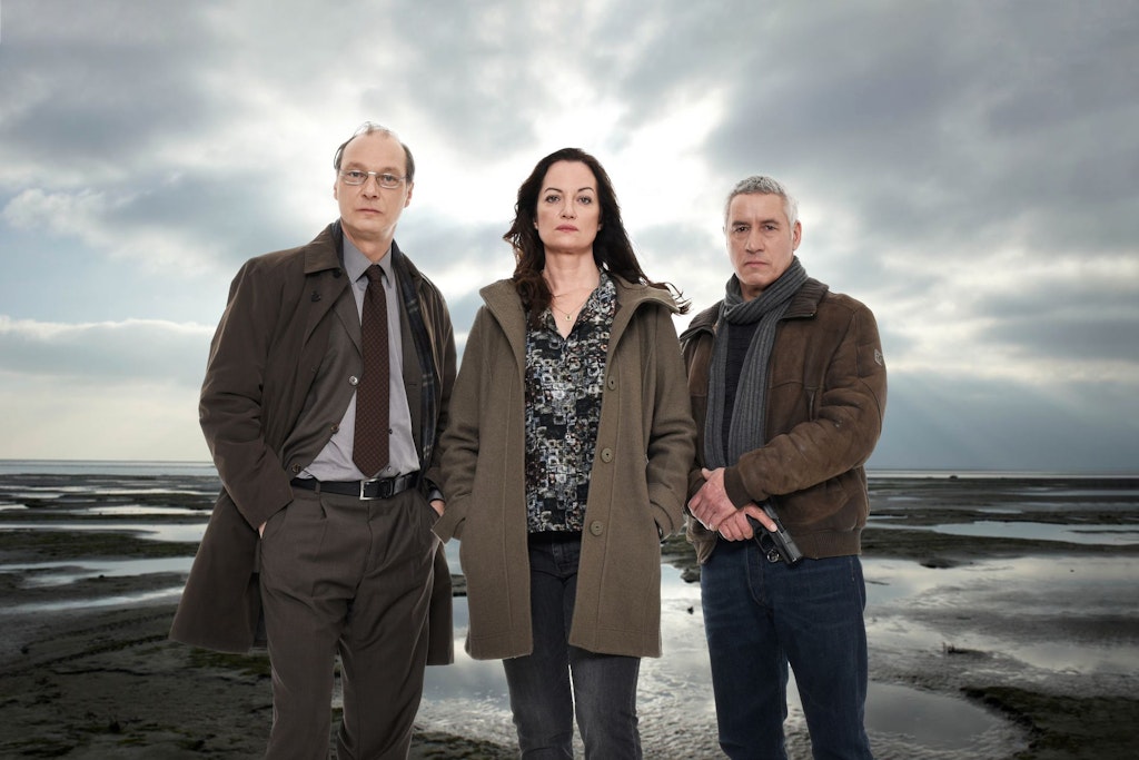Martin Brambach, Natalia Wörner und Ralph Herforth als Arne Brauner, Jana Winter und Matthias Hamm in „Unter anderen Umständen“.