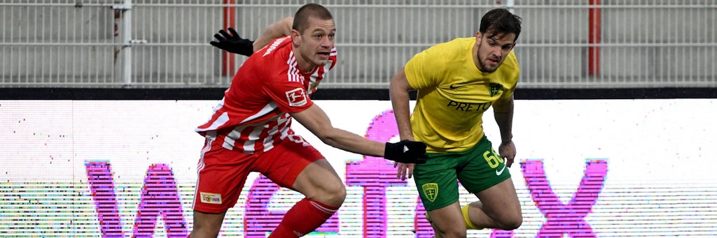 Den Sieg vor den Augen, den Blick weit nach vorn! Julian Ryerson will mit dem 1. FC Union in den kommenden Monaten noch viel erreichen.