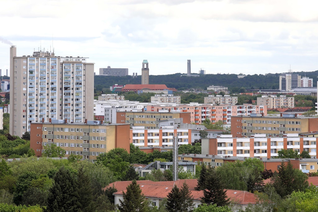 Siedlung aus den 1960er Jahren; das Falkenhagener Feld. 