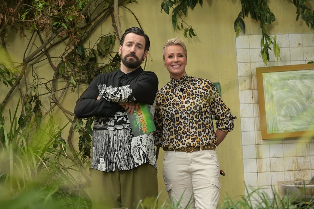 Jan Köppen und Sonja Zietlow bei der Dschungelprüfung
