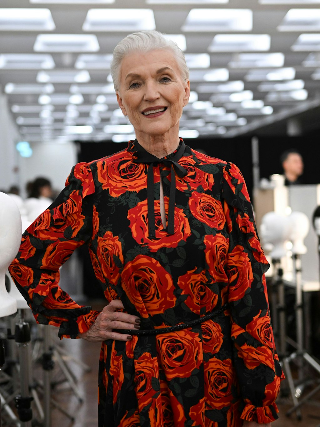 Maye Musk, die Mutter von Elon Musk, kam ebenfalls zur Marc-Cain-Show nach Berlin.