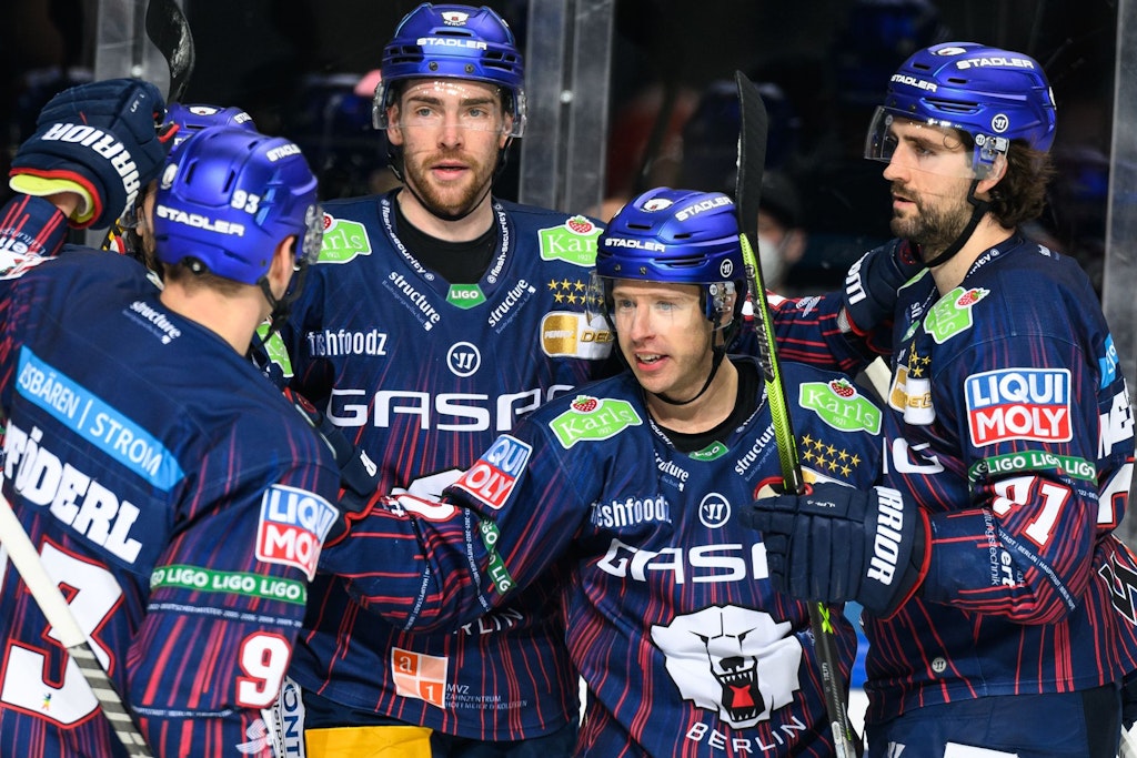 Aufs Powerplay mit (v.l.) Leo Pföderl, Marcel Noebels, Kevin Clark und Julian Melchiori ist derzeit Verlass. Gut möglich, dass es wieder das Zünglein an der Waage wird.