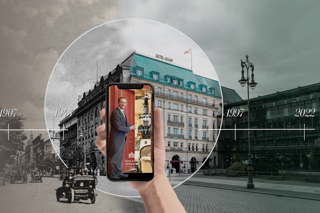 Zeitreise mit der neuen Adlon-App. Für Fans des Hotels ein Muss.