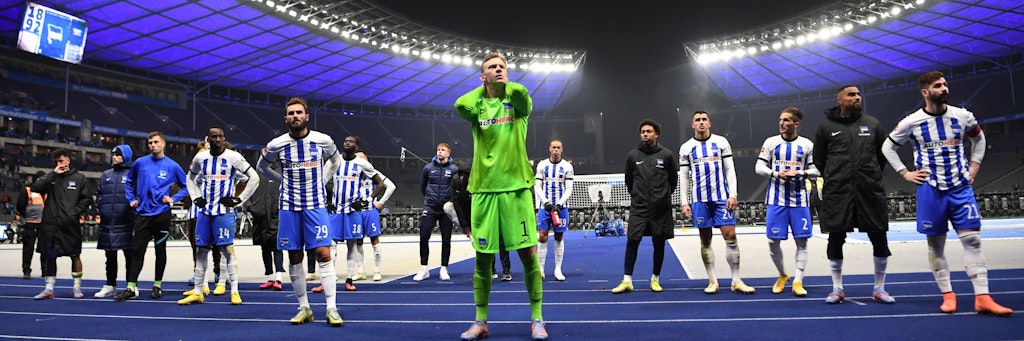Der Gang in die Kurve könnte für alle Hertha-Profis nach dem Derby gegen den 1. FC Union noch ungemütlicher werden als nach dem 0:5 gegen Wolfsburg.
