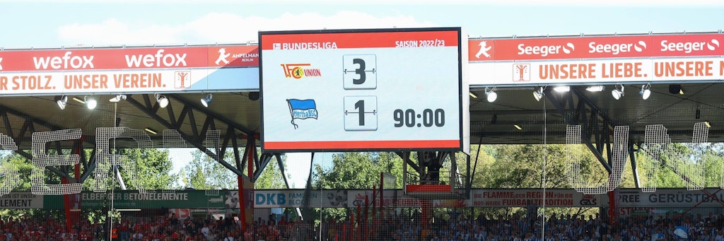 Das Ergebnis des Hinspiels drückt die Überlegenheit des 1. FC Union am Ende nicht wirklich aus.