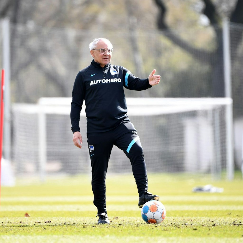 Trainer Felix Magath dirigierte von Mitte März bis Ende Mai bei Hertha BSC.