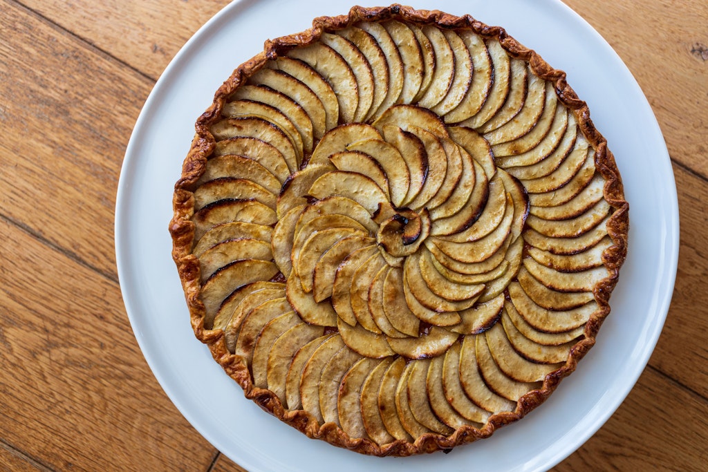 Apfelkuchen auf französisch.