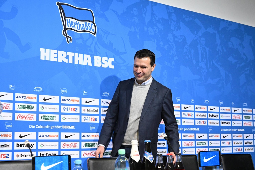 Sonntag stellte Hertha BSC den neuen Sportdirektor Benjamin Weber als Nachfolger von Fredi Bobic vor.