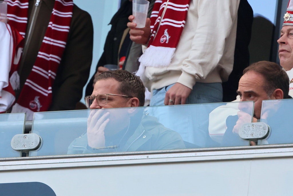 RB-Boss Max Eberl war beim Spiel in Köln live dabei, saß auf der Tribüne.