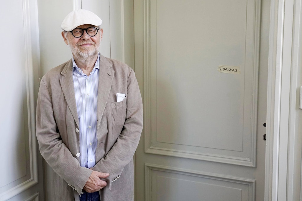 Jürgen Flimm 2016: Da musste er noch über ein Jahr warten, bis seine Staatsoper fertig saniert war. Aber er blieb optimistisch: Die Intendanz war gerade fertig geworden.