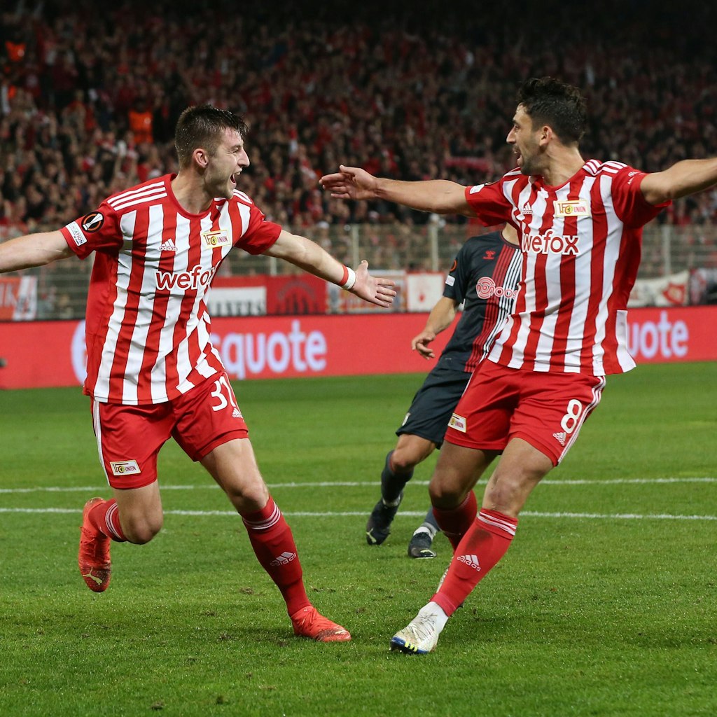 Robin Knoche, Rani Khedira & Co. wollen mit dem 1. FC Union in der Europa League weiter jubeln.