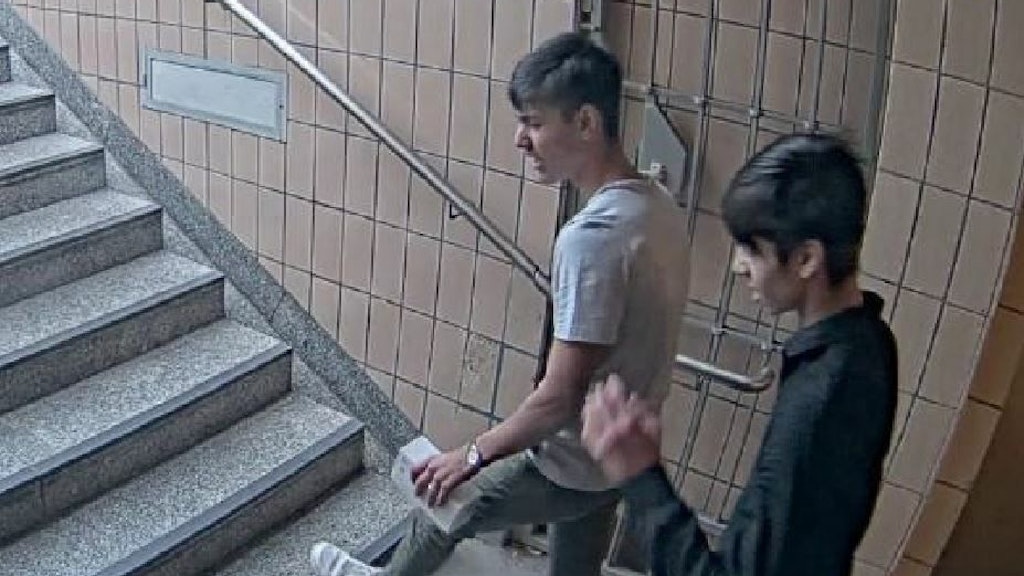 Die Polizei sucht diese jungen Männer.