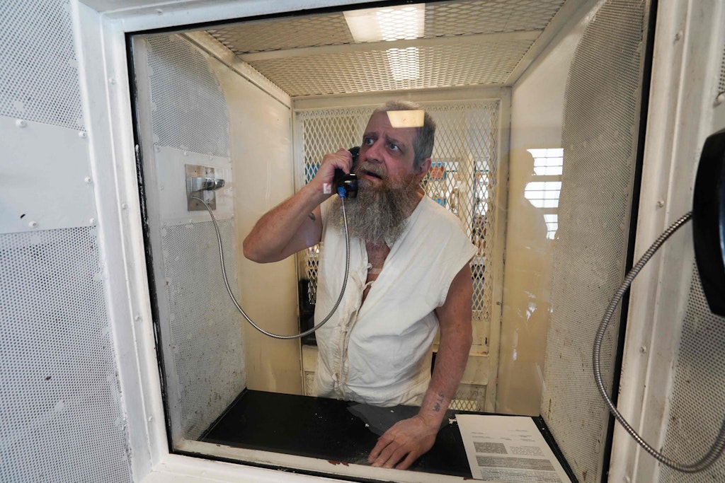 Hank Skinner 2022 im Todestrakt des Gefängnisses in Livingston, Texas. 
