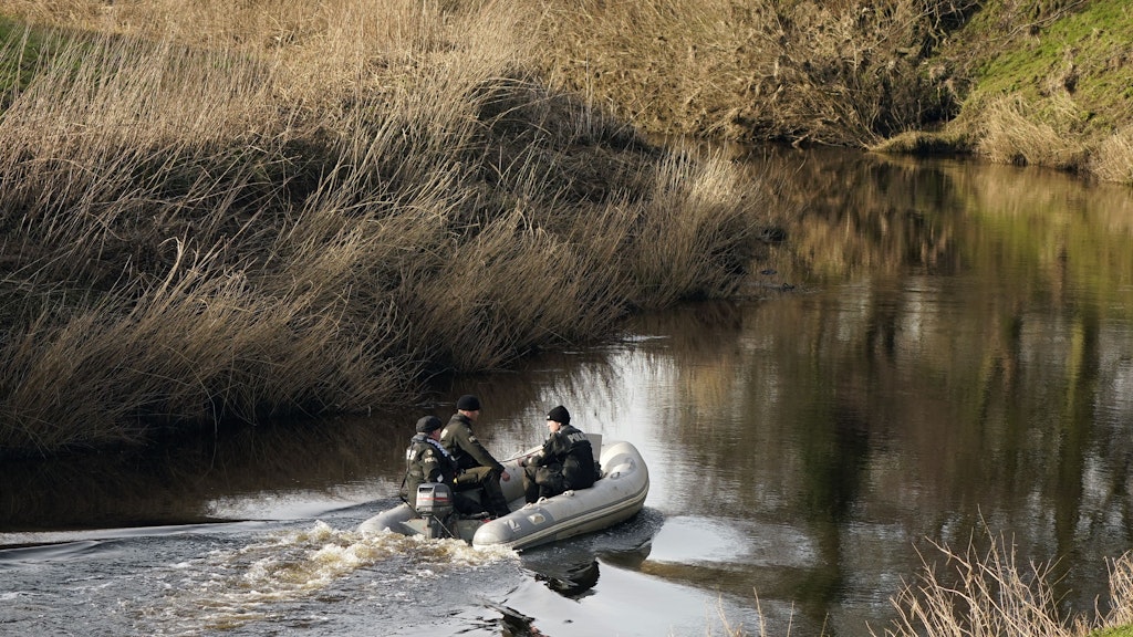 Polizei suchte am Fluss Wyre nach einer vermissten 45-jährigen. Jetzt wurde eine Leiche gefunden. (Archivbild)