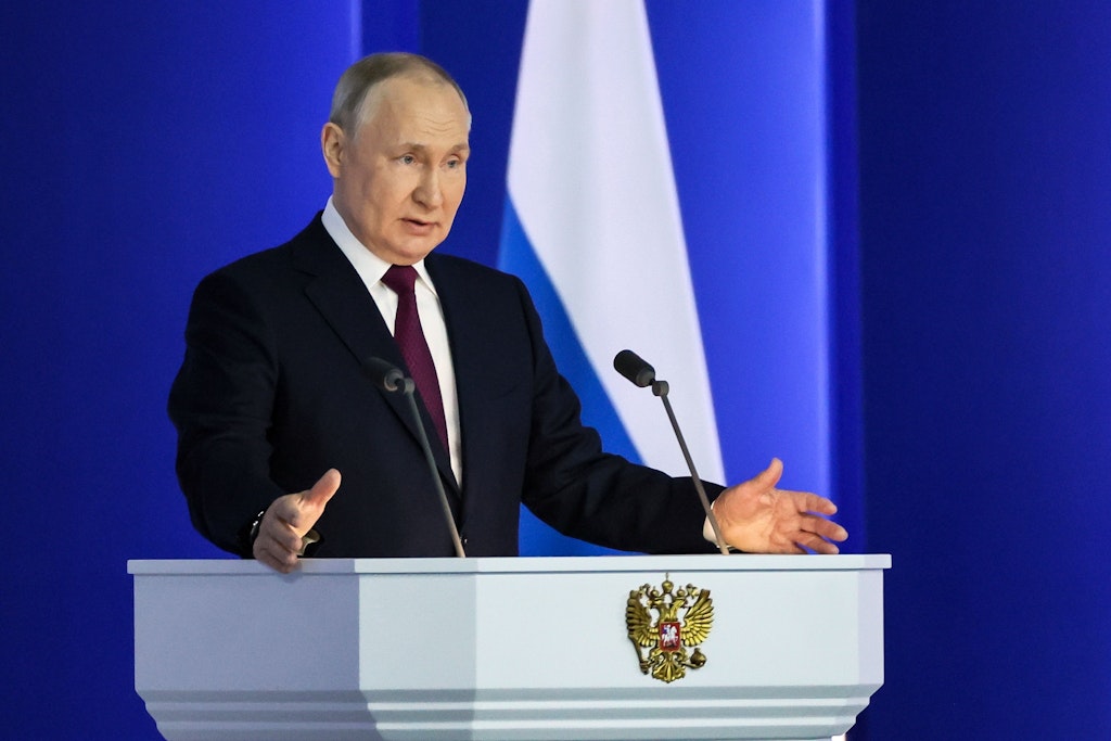 Putin kündigte die Pausierung der Teilnahme Russlands am letzten Atomwaffenabkommen an.