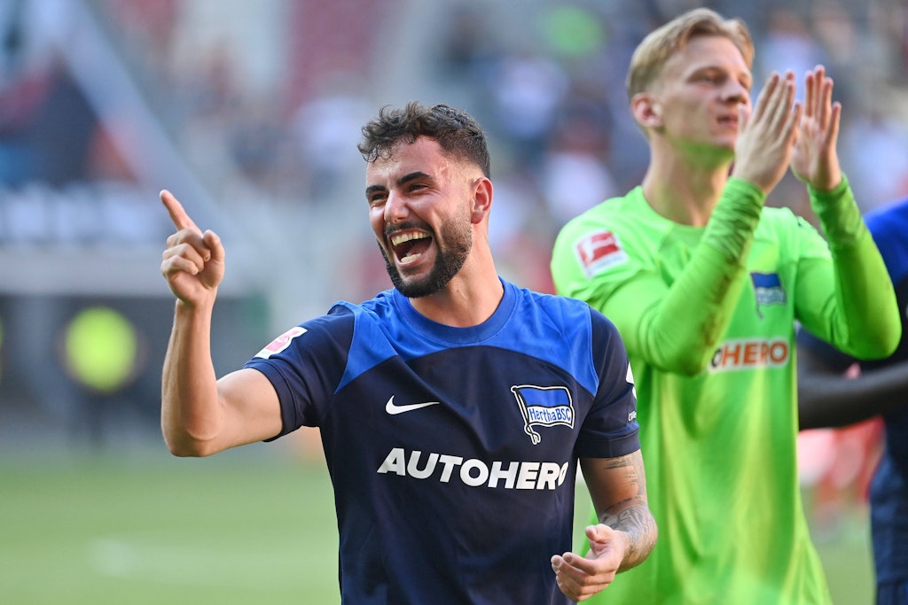 Auch Marco Richter traf im Hinspiel für Hertha BSC. Der Flügelflitzer ist seit Wochen in guter Form und heiß auf das Duell gegen seinen Ex-Klub aus Augsburg. 
