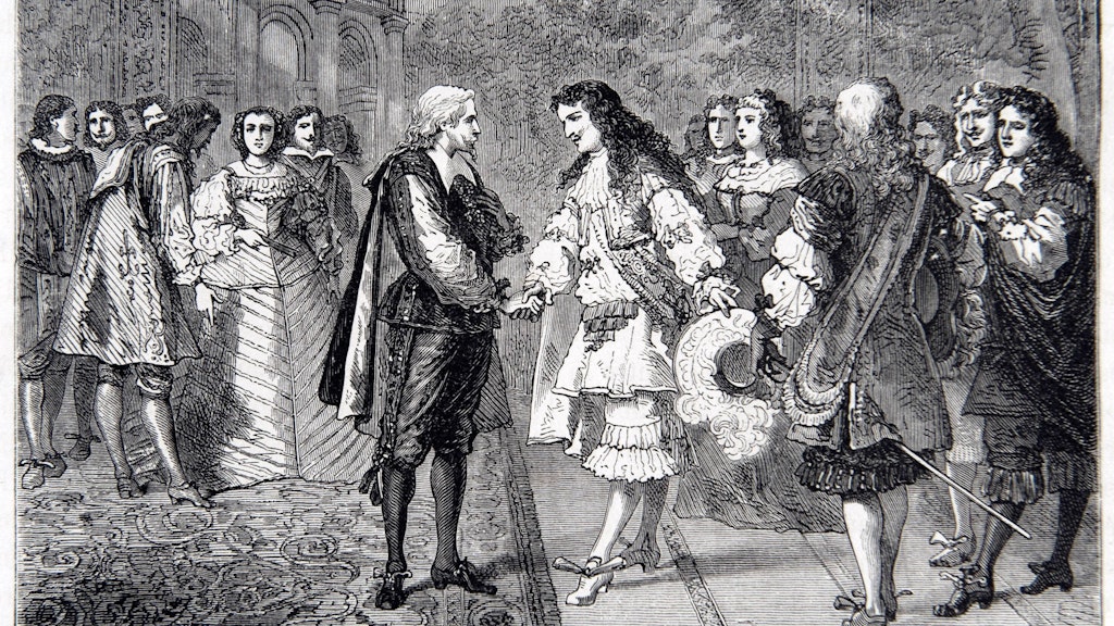 Die Insel wurde für wichtige Treffen genutzt, wie hier für eines zwischen dem französischen König Ludwig XIV. und dem spanischen König Philipp IV.