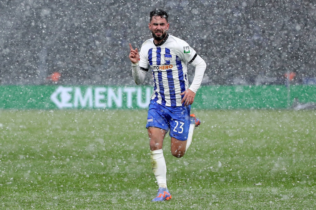 Marco Richter hielt wie seine Kollegen dem Druck gegen Augsburg stand, kämpfte unermüdlich und schoss für Hertha BSC das 1:0. 
