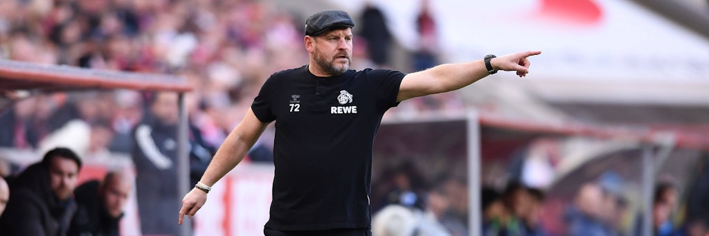 Jede Sekunde engagiert an der Seitenlinie: Steffen Baumgart, Chefcoach des 1. FC Köln.